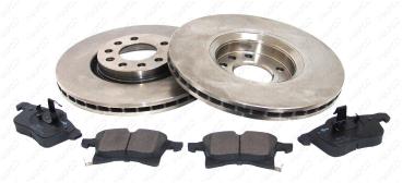 Bremsensatz, Bremsscheiben mit Bremsbelägen Vorderachse (47690), Opel & Vauxhall